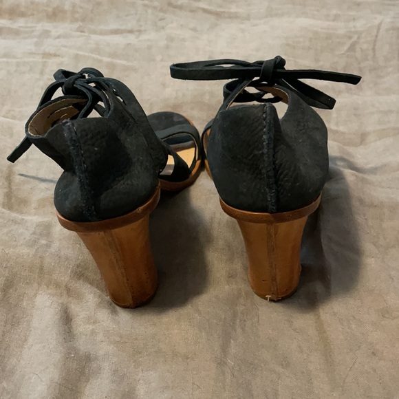 Frye Navy Blue Lace Up Booties - Picture 3 of 6